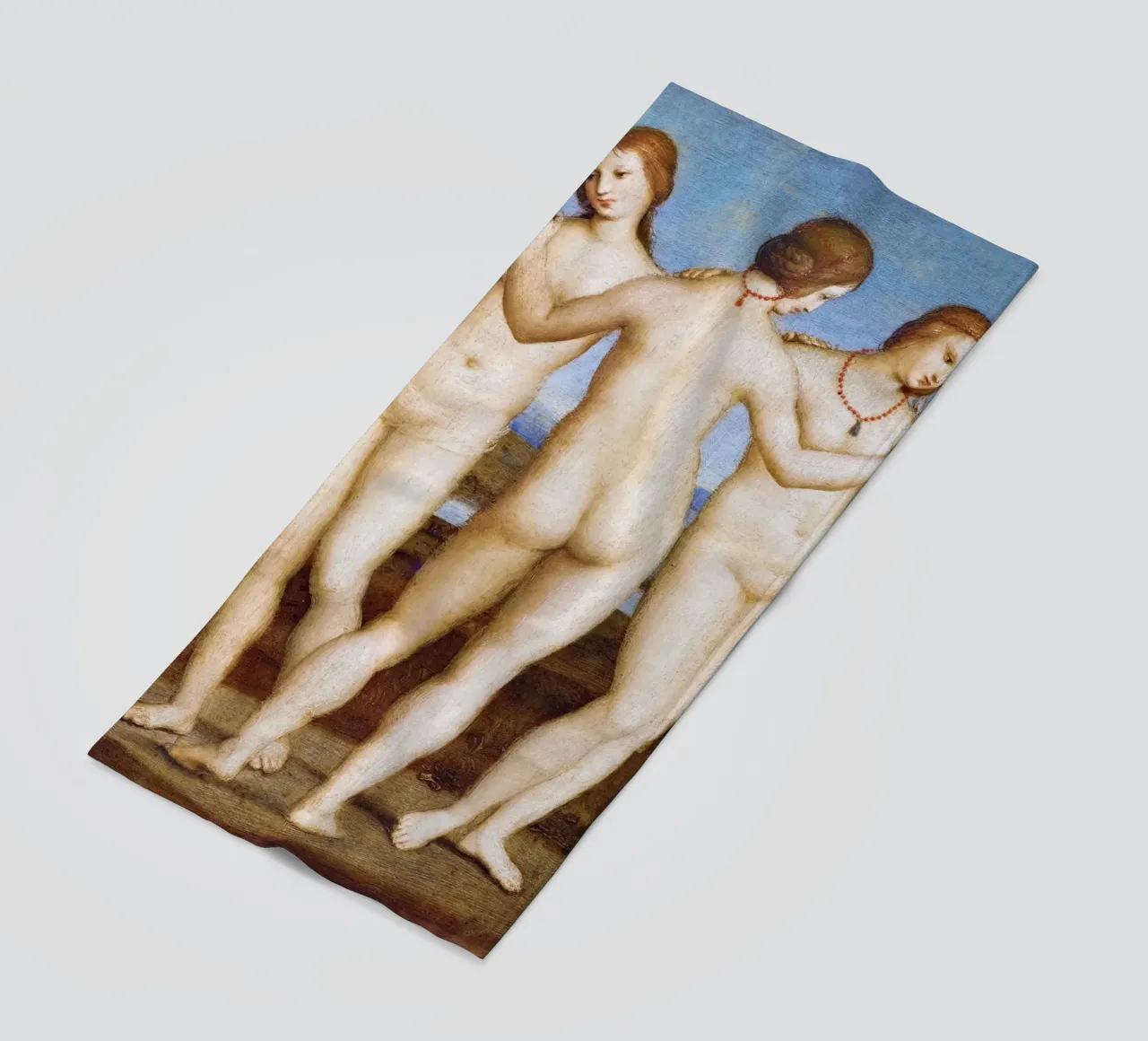 Le tre grazie di Raffaello (1504) telo mare da Venus Art