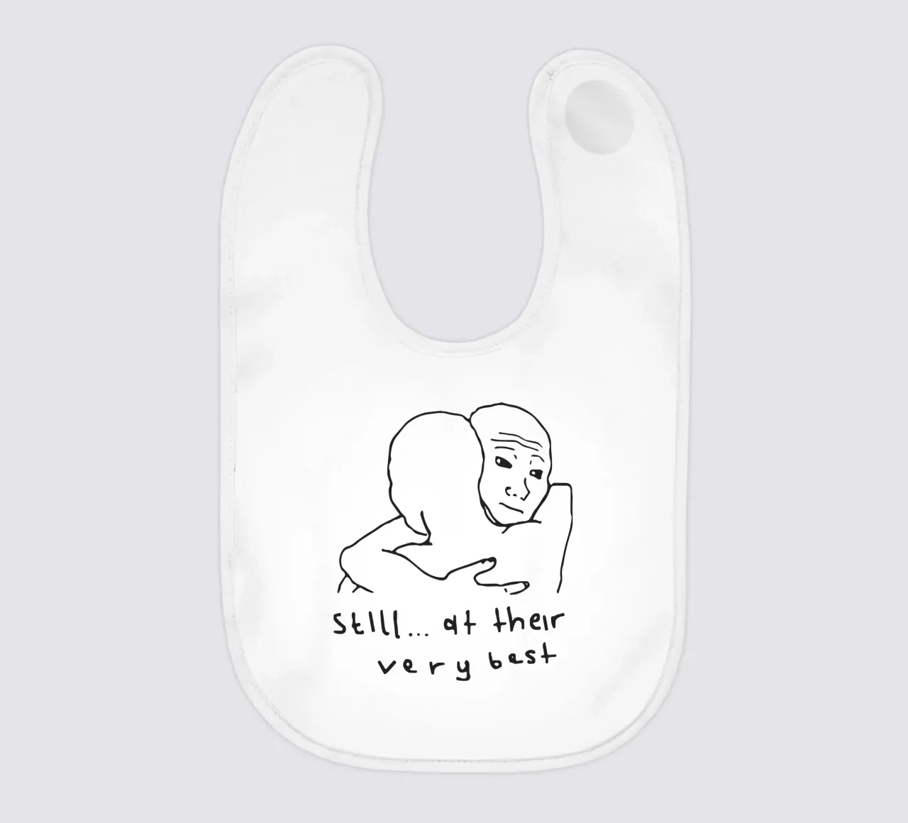 Still... At Their Very Best baby bib by Jason Lavelle