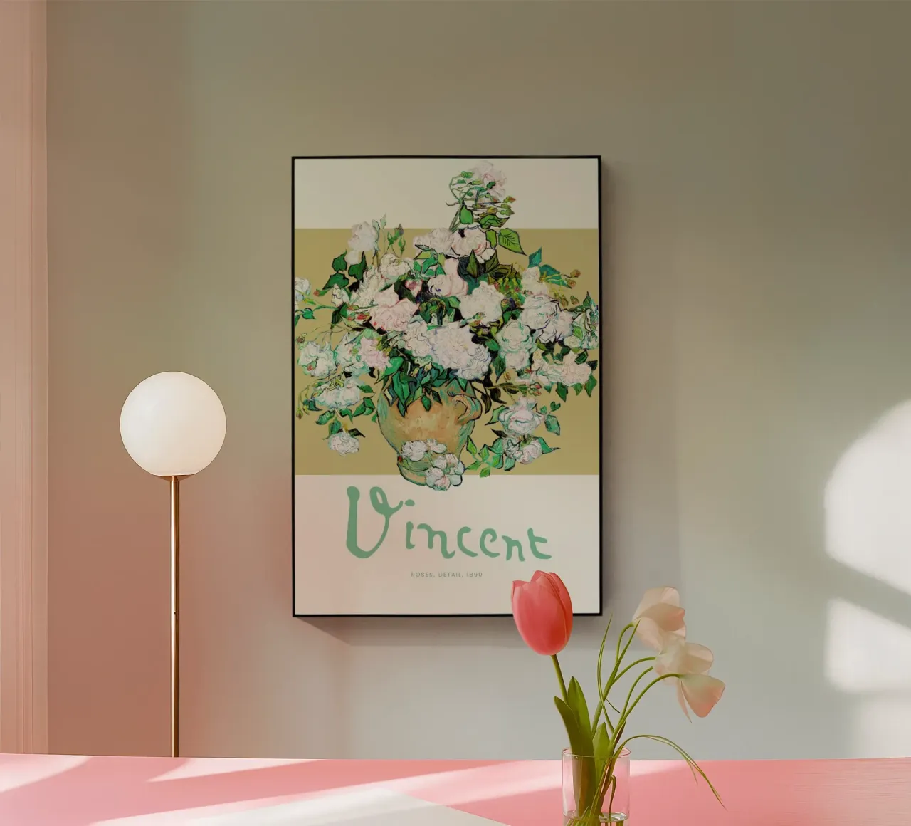 Signed, Vincent – Roses 2 plexiglass da Vintage by JUNIQE