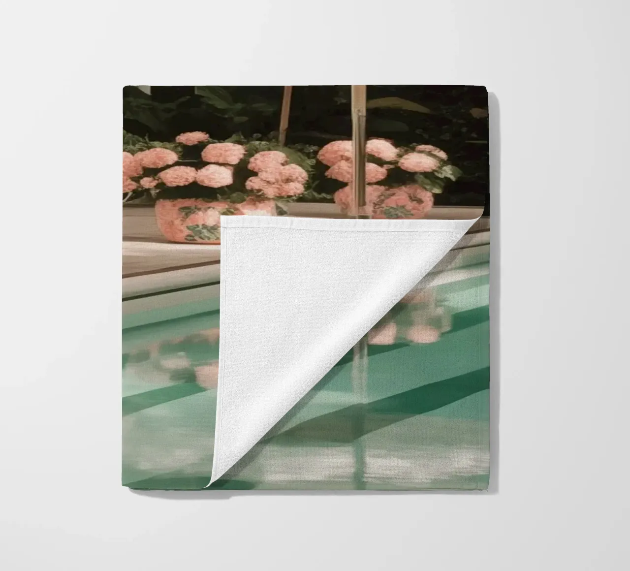 Striped Pool Umbrellas Summer Art telo mare da GraceDigitalArtCo