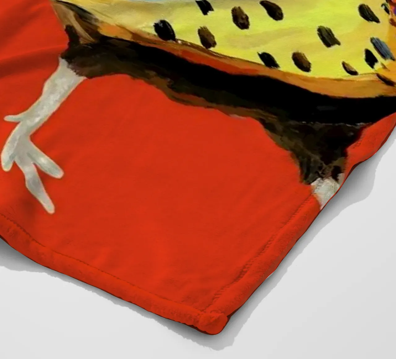Strutting Pheasant On Orange coperta in pile da Alice Straker
