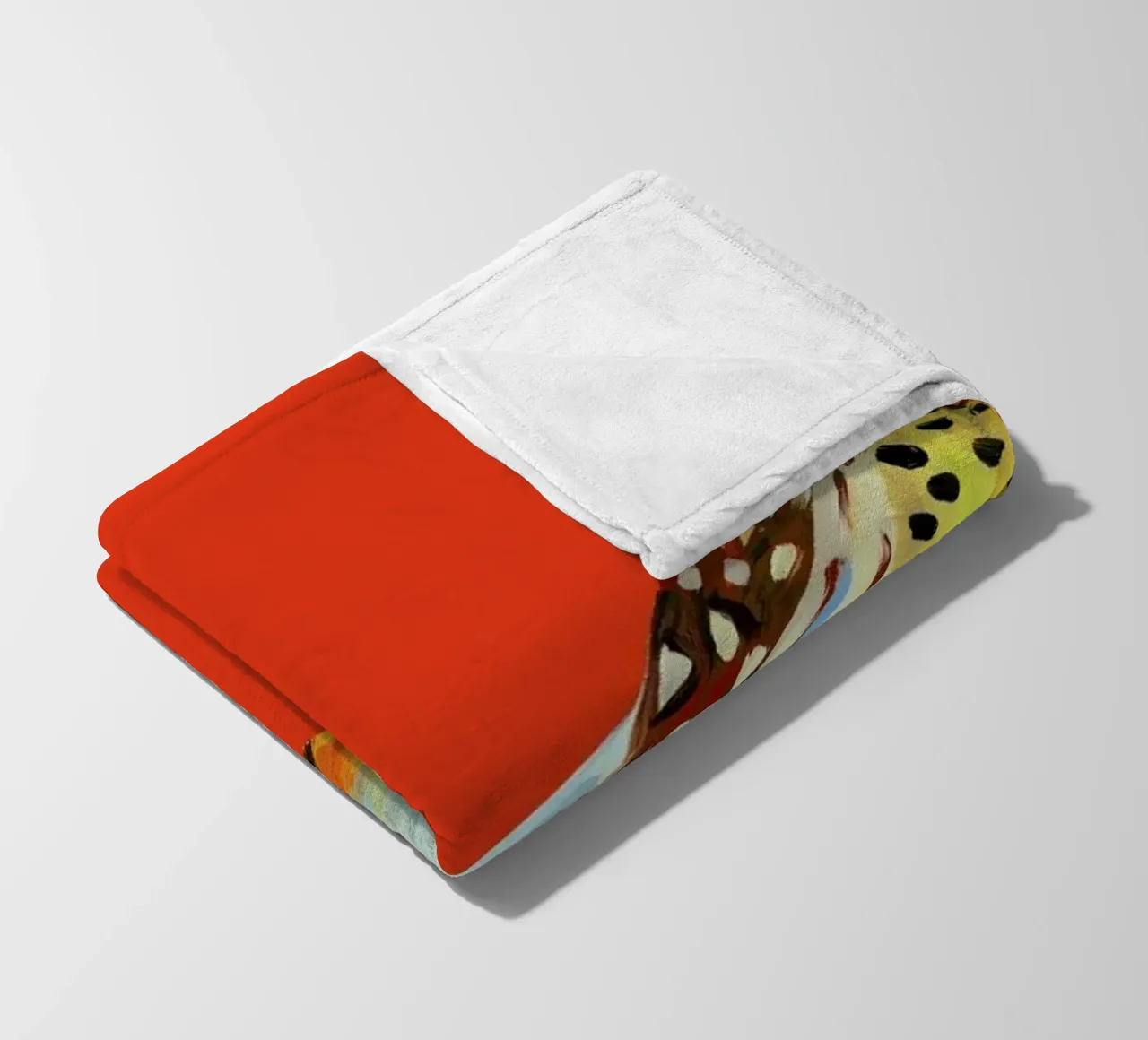 Strutting Pheasant On Orange coperta in pile da Alice Straker