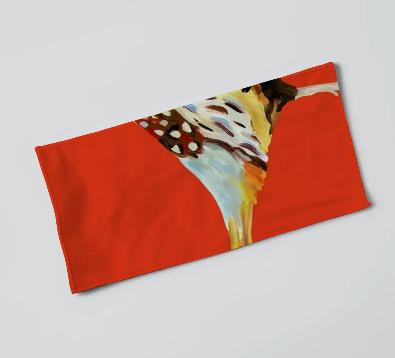 Strutting Pheasant On Orange asciugamano da bagno da Alice Straker