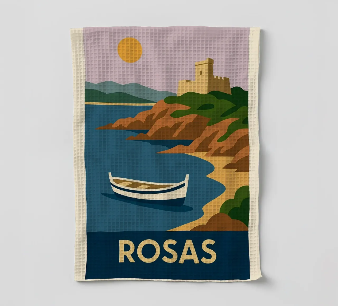 ROSAS – Escale douce sur la côte catalane torchon de JETLAG | affiches voyage
