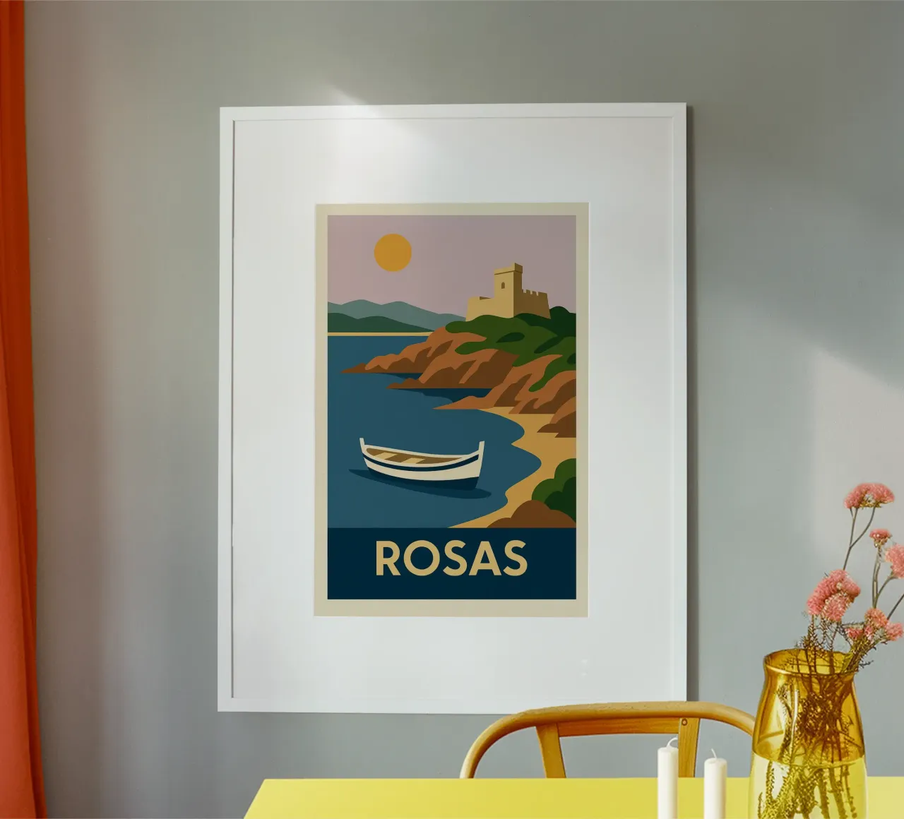 ROSAS – Escale douce sur la côte catalane poster de JETLAG | affiches voyage