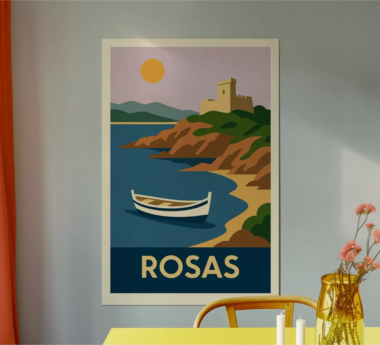 ROSAS – Escale douce sur la côte catalane poster de JETLAG | affiches voyage