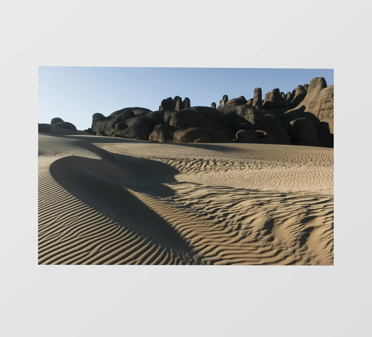 Sand dune and rocks in the Sahara photo wallpaper by photolovers