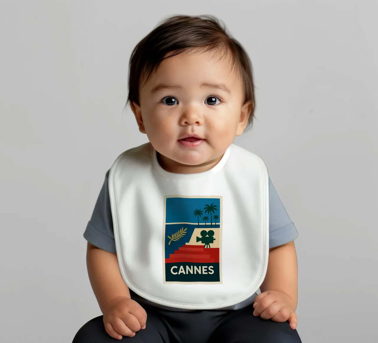 CANNES - Glamour su carta opaca bavaglino da JETLAG | affiches voyage