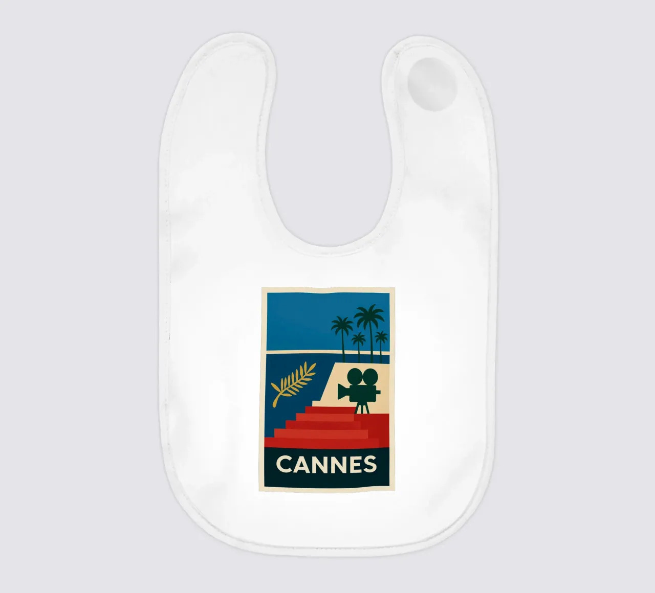 CANNES - Glamour su carta opaca bavaglino da JETLAG | affiches voyage