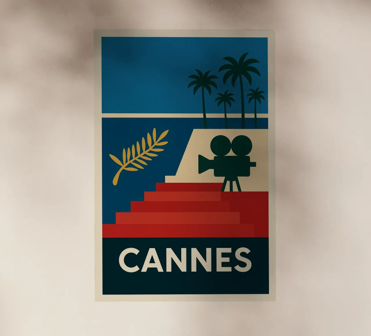 CANNES - Glamour su carta opaca pellicola backlit da JETLAG | affiches voyage
