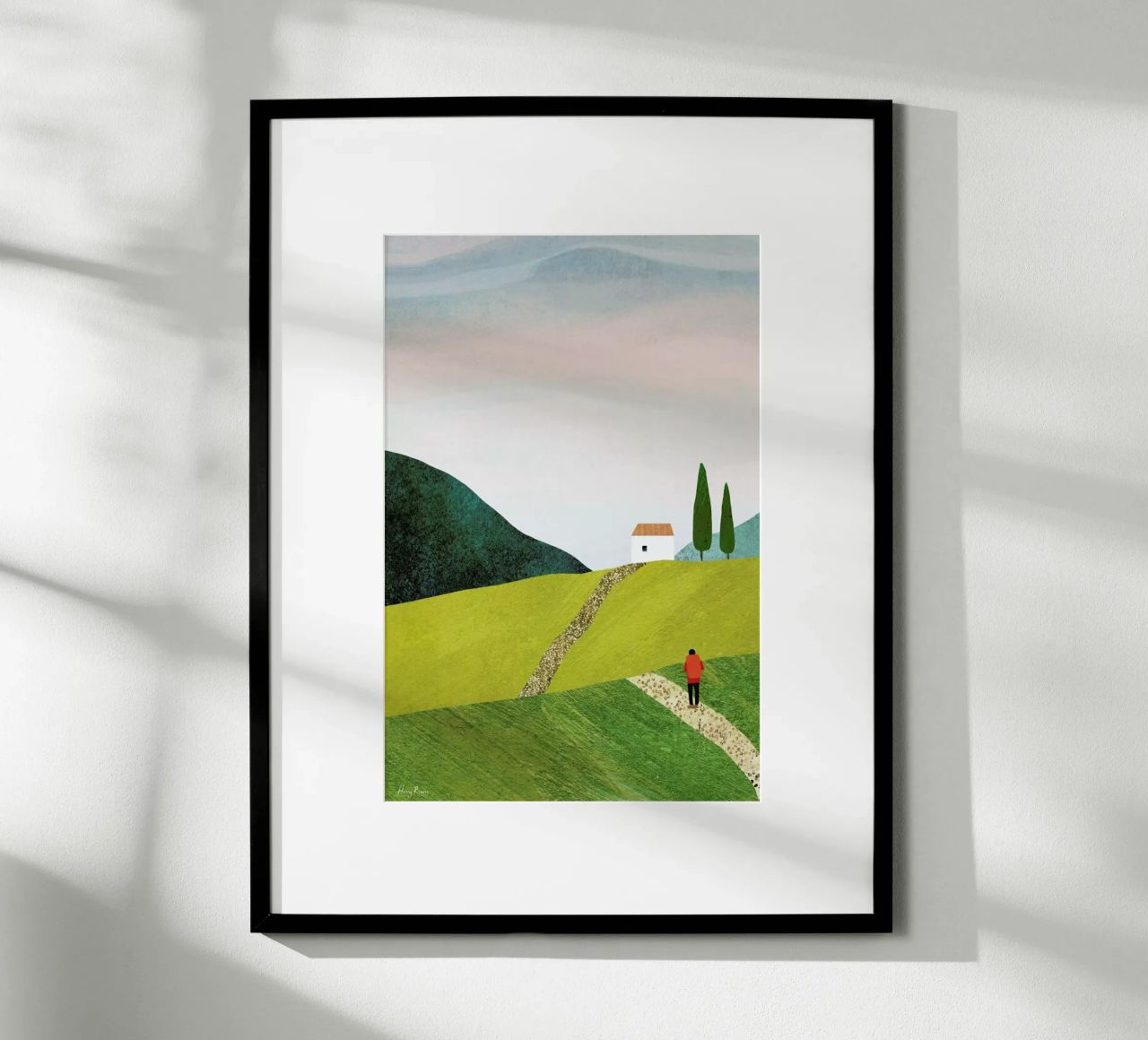 Walking Home Poster von Henry Rivers
