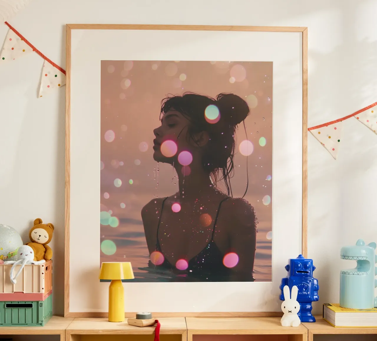 Aqua Glow poster da PhotoVibe Decor