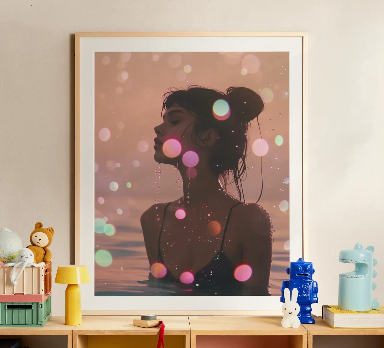 Aqua Glow poster da PhotoVibe Decor