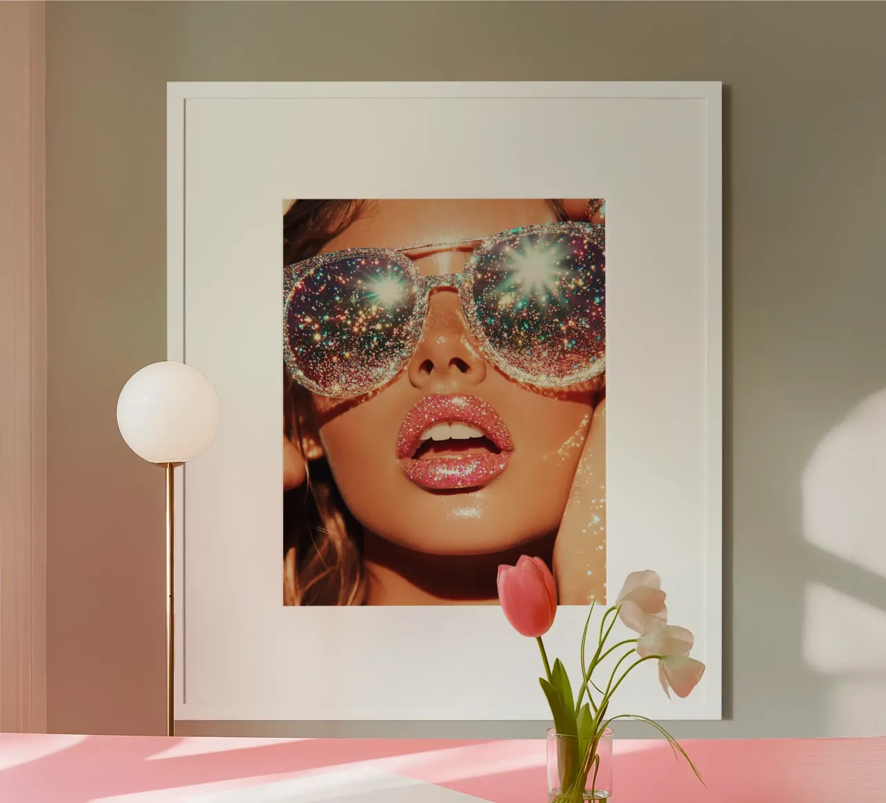 Aqua Glow poster da PhotoVibe Decor