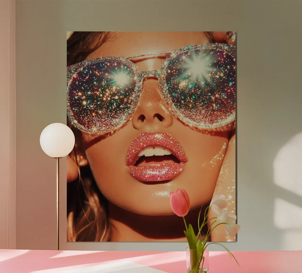 Aqua Glow poster da PhotoVibe Decor