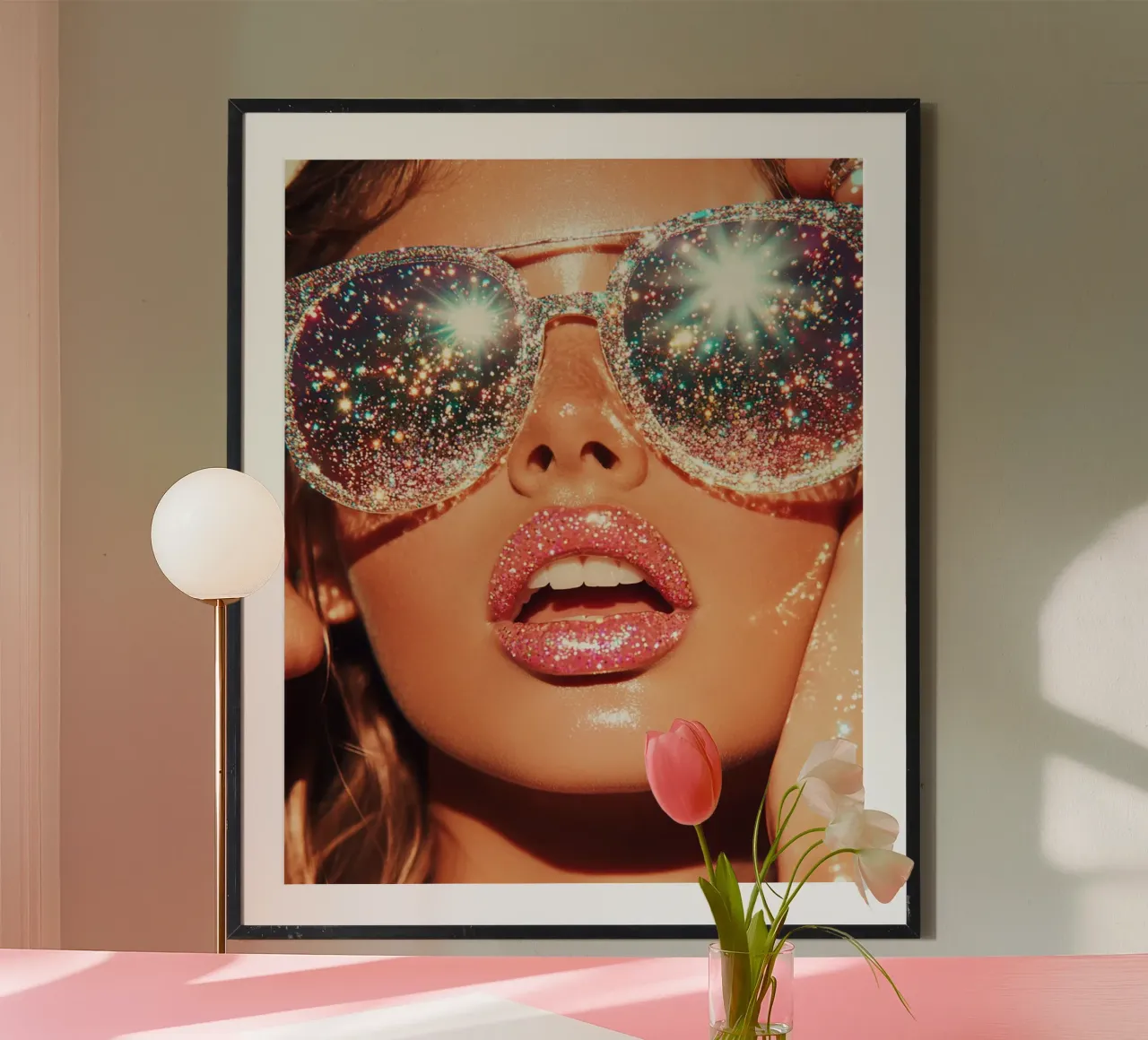Aqua Glow poster da PhotoVibe Decor