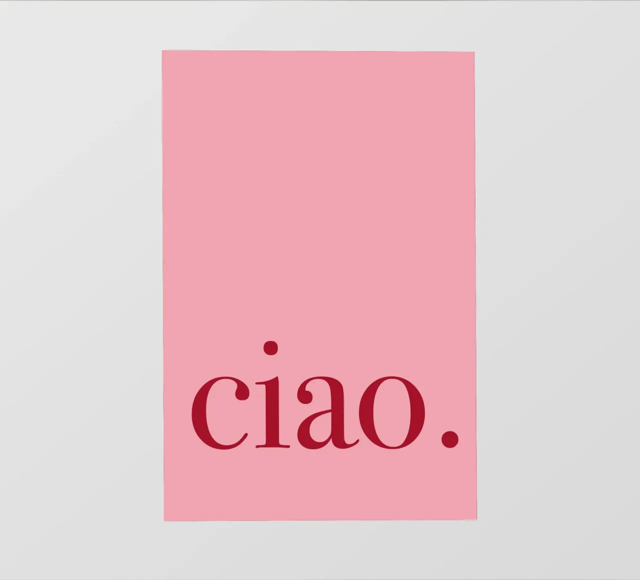 Pink and Red Ciao Art pellicola backlit da GraceDigitalArtCo