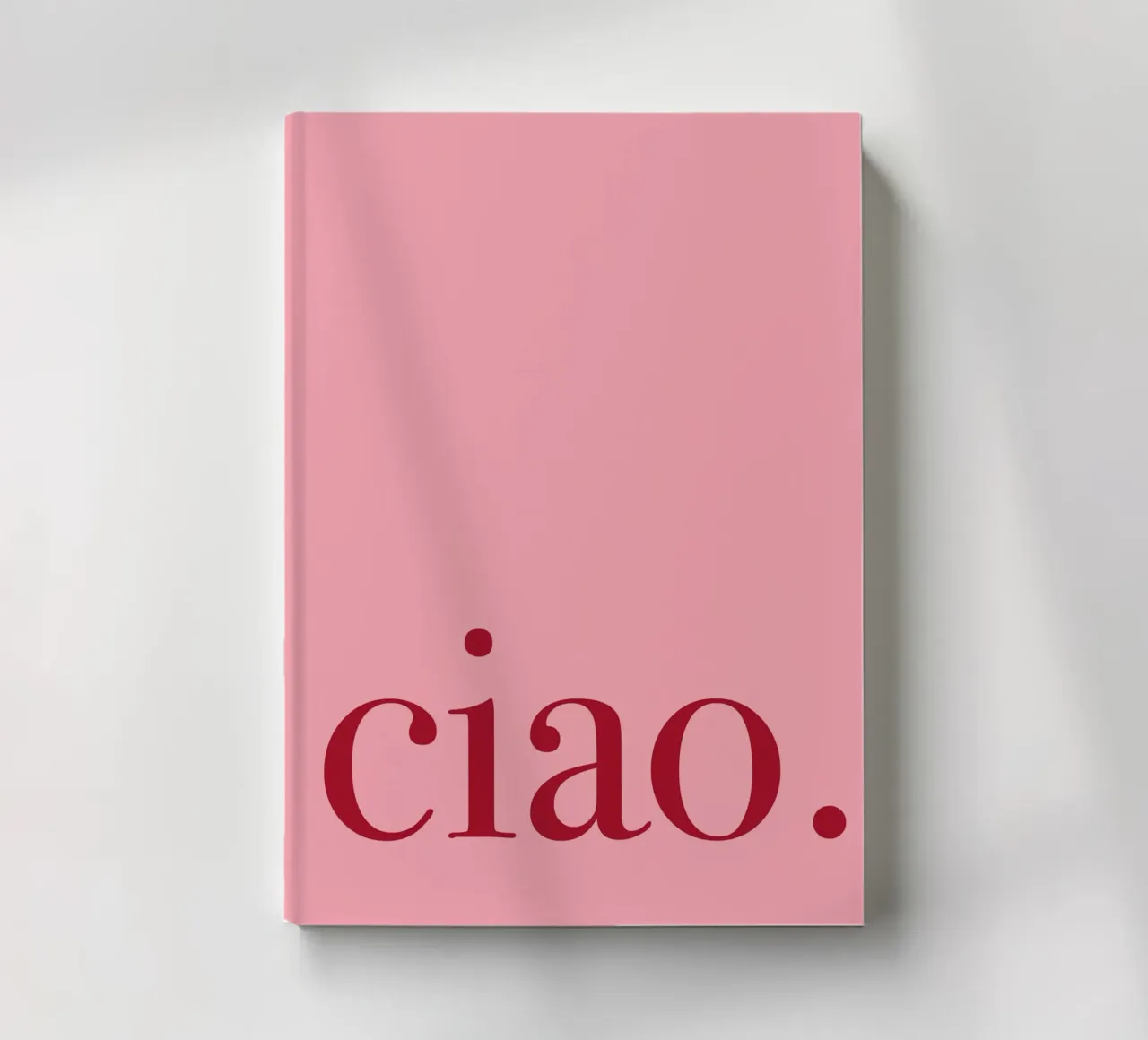 Pink and Red Ciao Art notebook by GraceDigitalArtCo