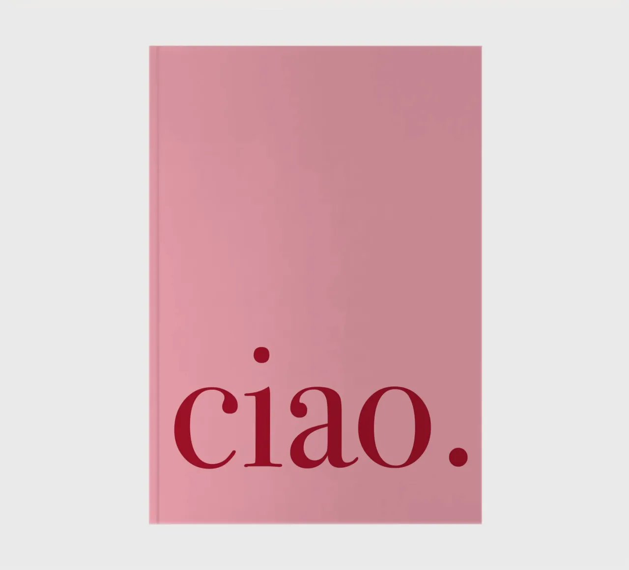 Pink and Red Ciao Art notebook by GraceDigitalArtCo