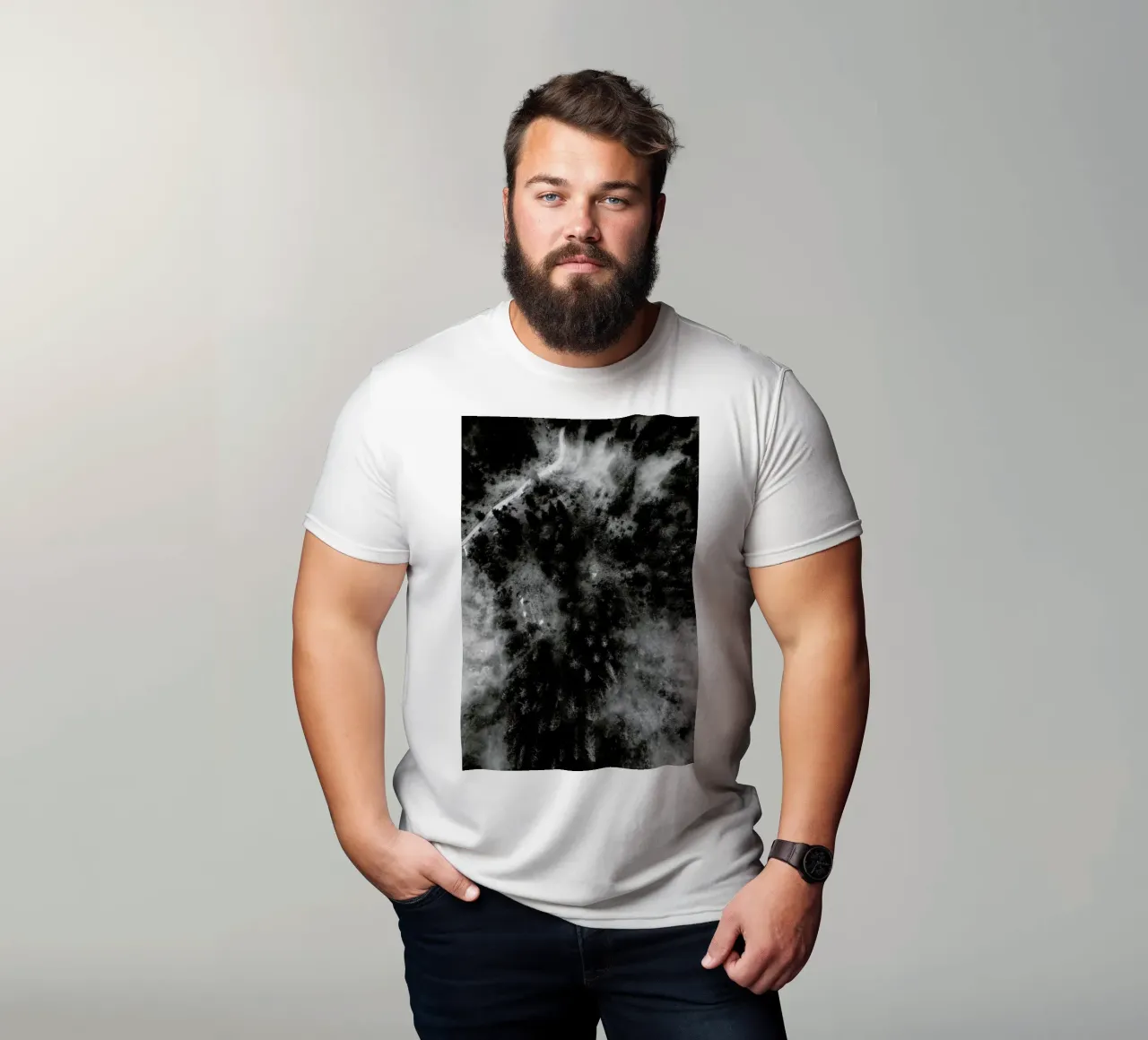Tree Tops In The Clouds t-shirt da Sebastian Hilgetag