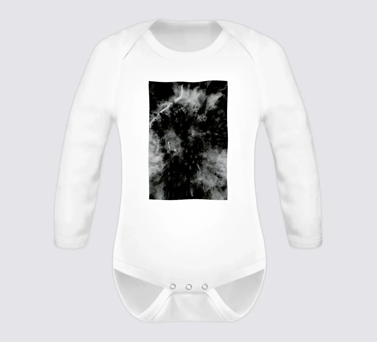 Tree Tops In The Clouds body neonato maniche lunghe da Sebastian Hilgetag