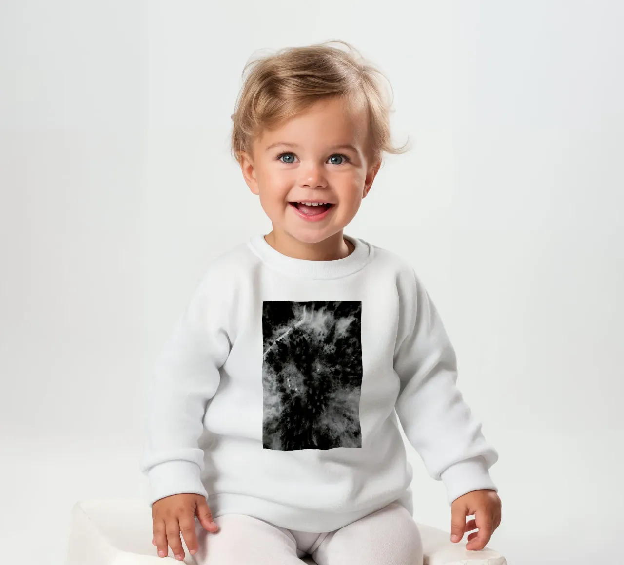 Tree Tops In The Clouds Baby Sweatshirt von Sebastian Hilgetag