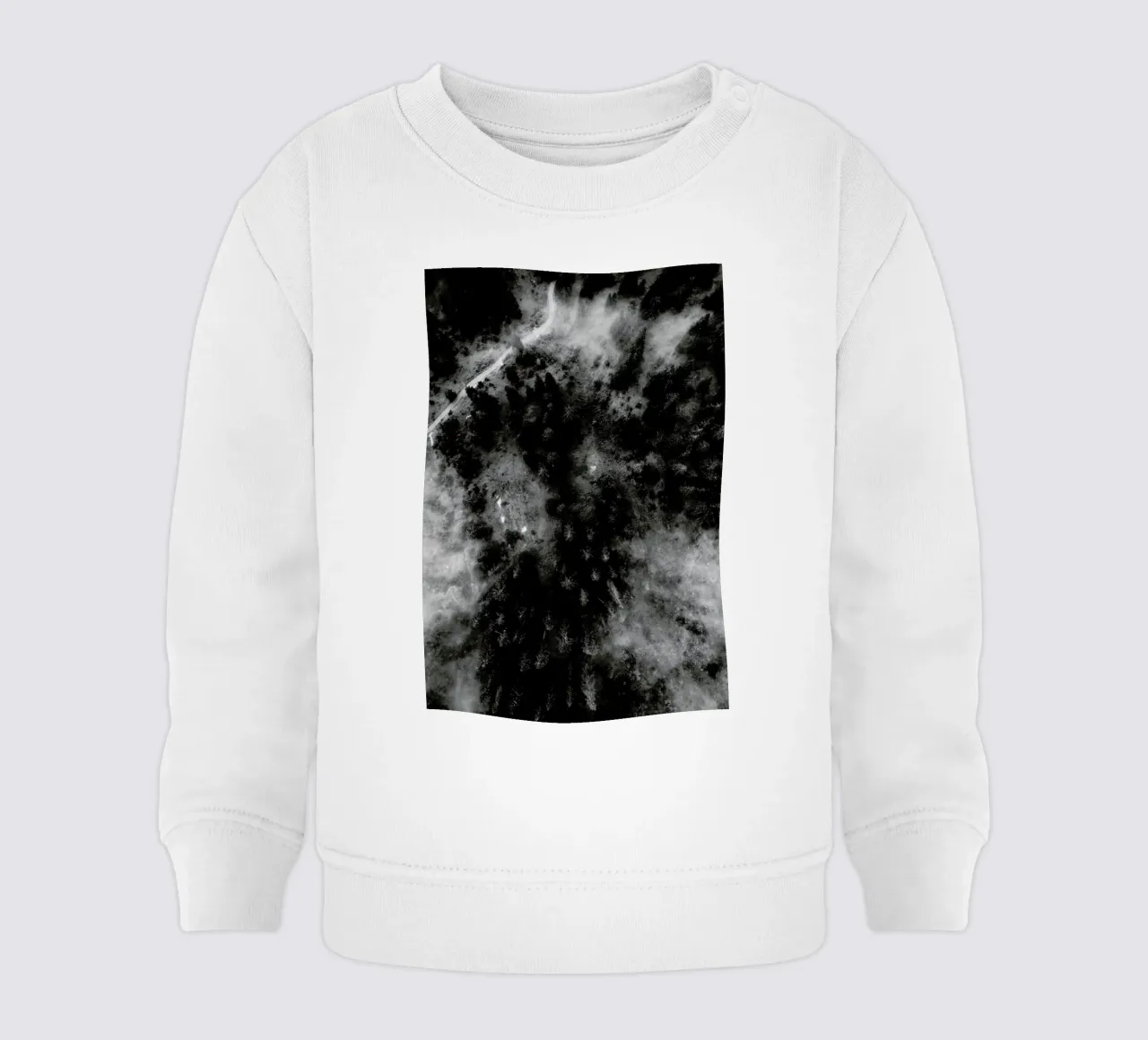 Tree Tops In The Clouds Baby Sweatshirt von Sebastian Hilgetag