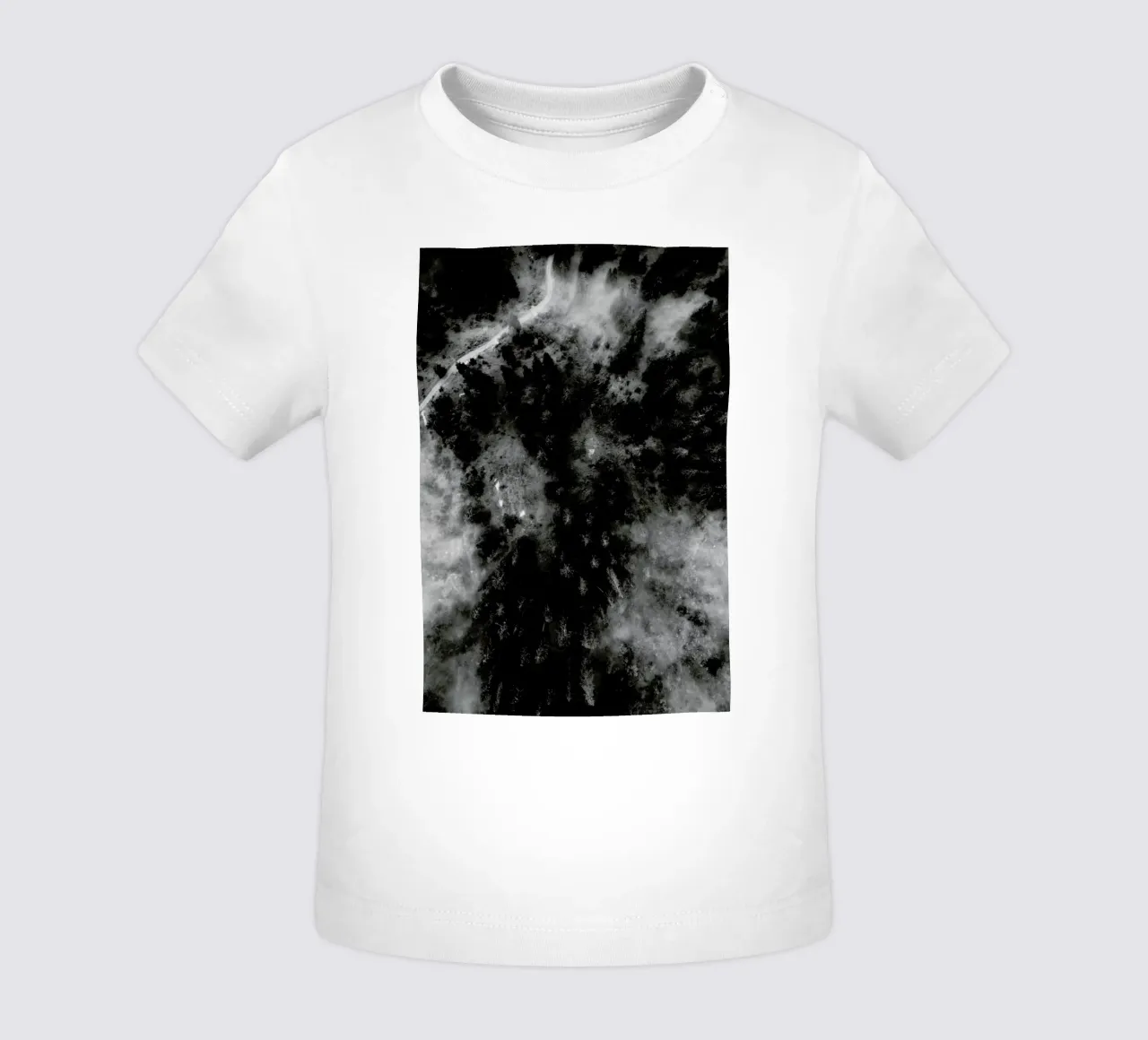 Tree Tops In The Clouds Baby T-Shirt von Sebastian Hilgetag