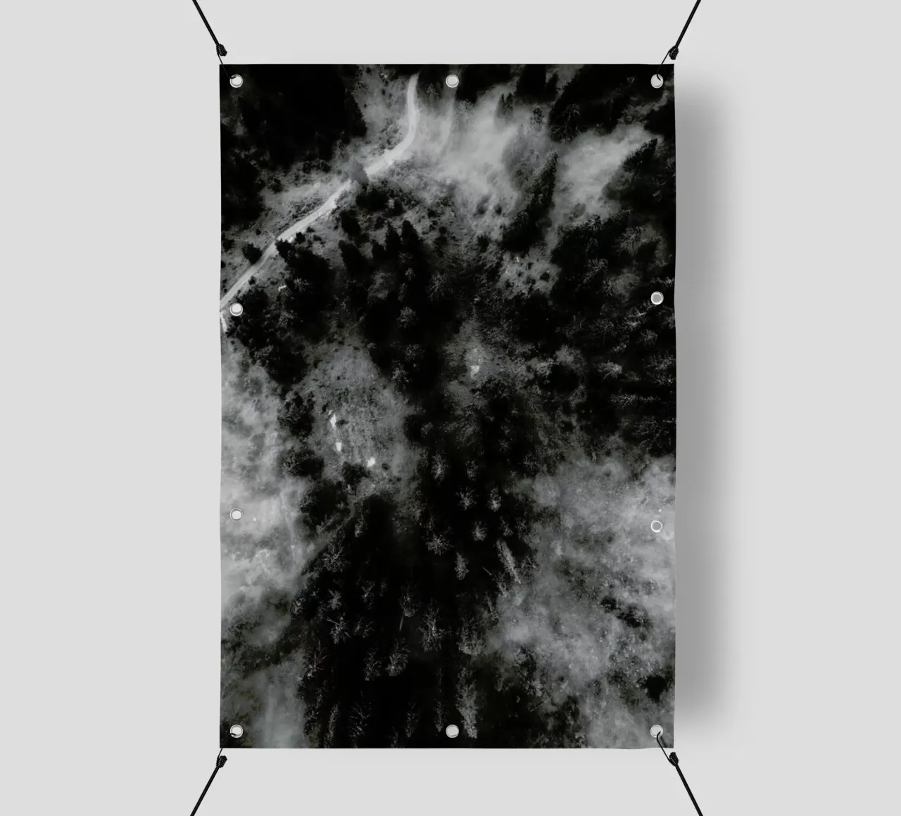 Tree Tops In The Clouds telo in pvc da Sebastian Hilgetag