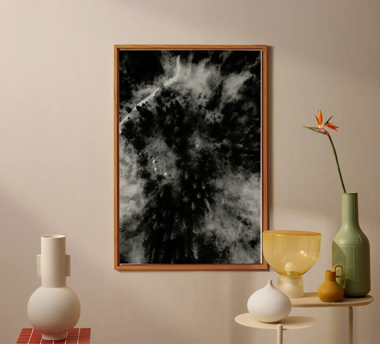 Tree Tops In The Clouds alluminio dibond da Sebastian Hilgetag