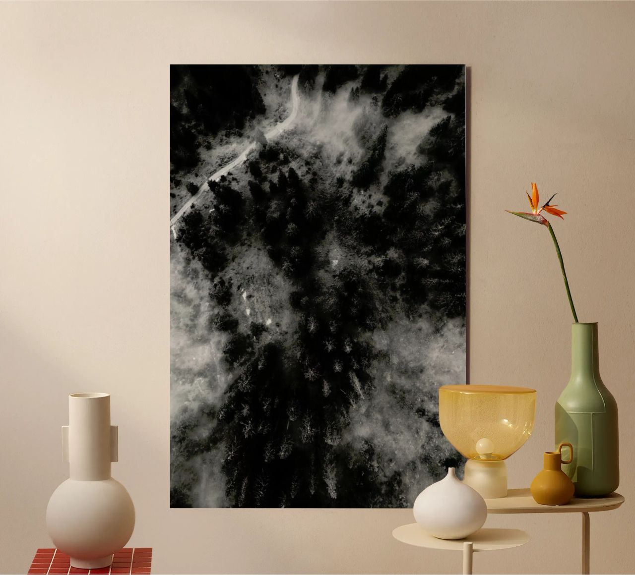 Tree Tops In The Clouds alluminio dibond da Sebastian Hilgetag