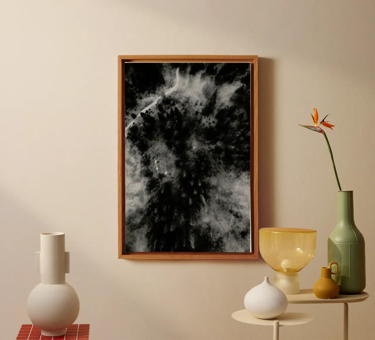 Tree Tops In The Clouds Leinwand von Sebastian Hilgetag
