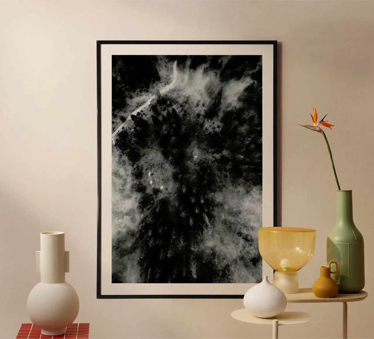 Tree Tops In The Clouds poster van Sebastian Hilgetag
