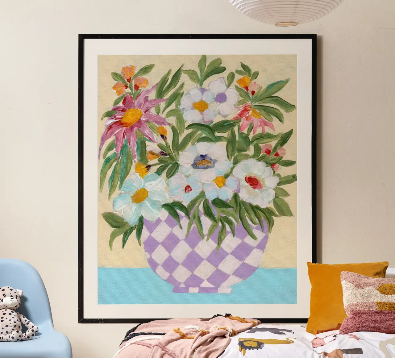 Checkerd Pot poster by Nikita Jariwala