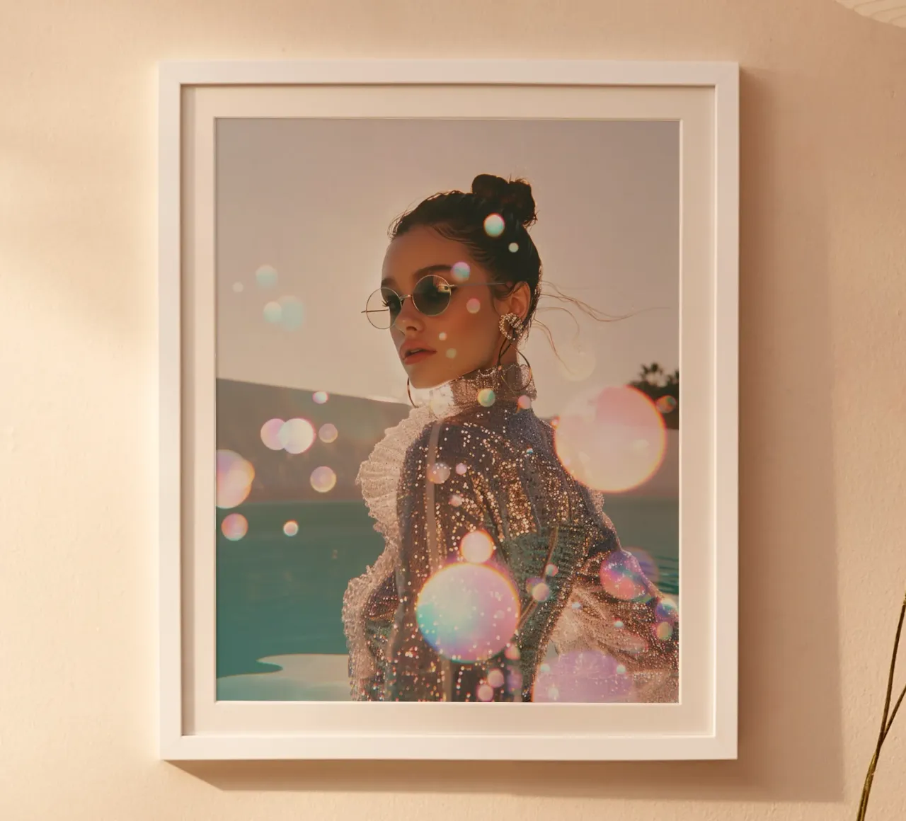 Aqua Glow poster da PhotoVibe Decor
