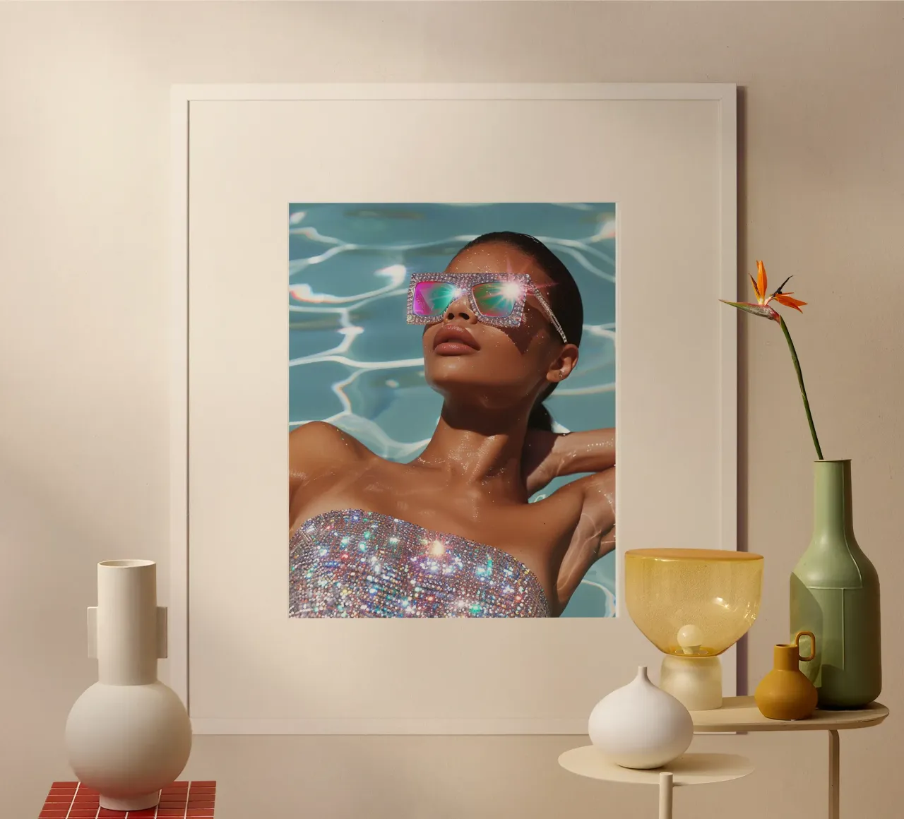 Aqua Glow carta hahnemühle da PhotoVibe Decor