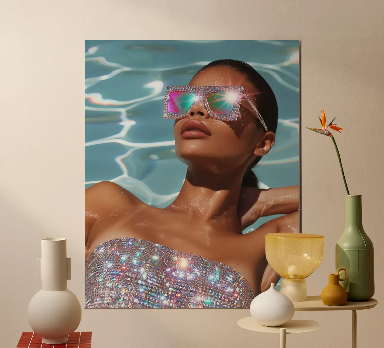 Aqua Glow carta hahnemühle da PhotoVibe Decor