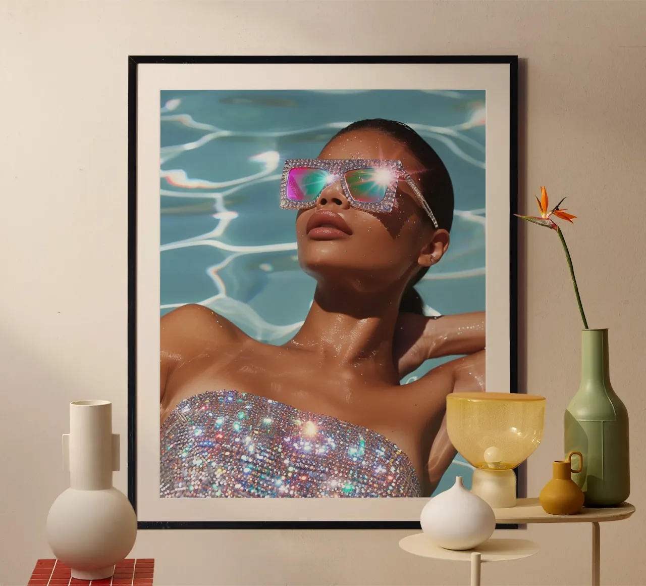 Aqua Glow carta hahnemühle da PhotoVibe Decor