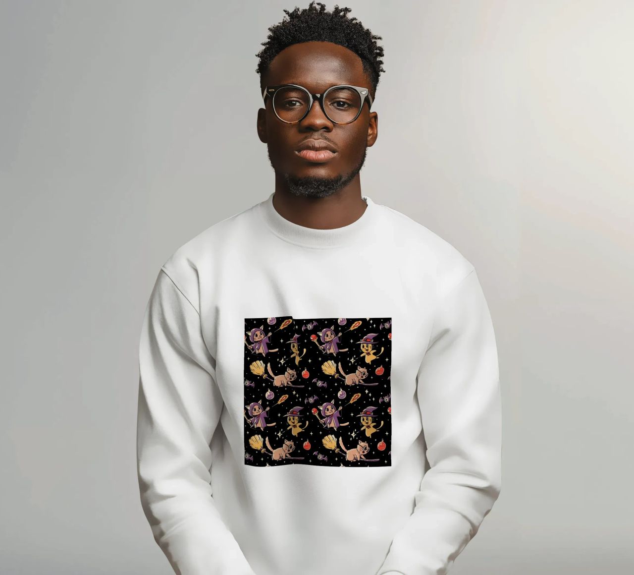 Pattern Magic Cats sudadera de Tobe Fonseca