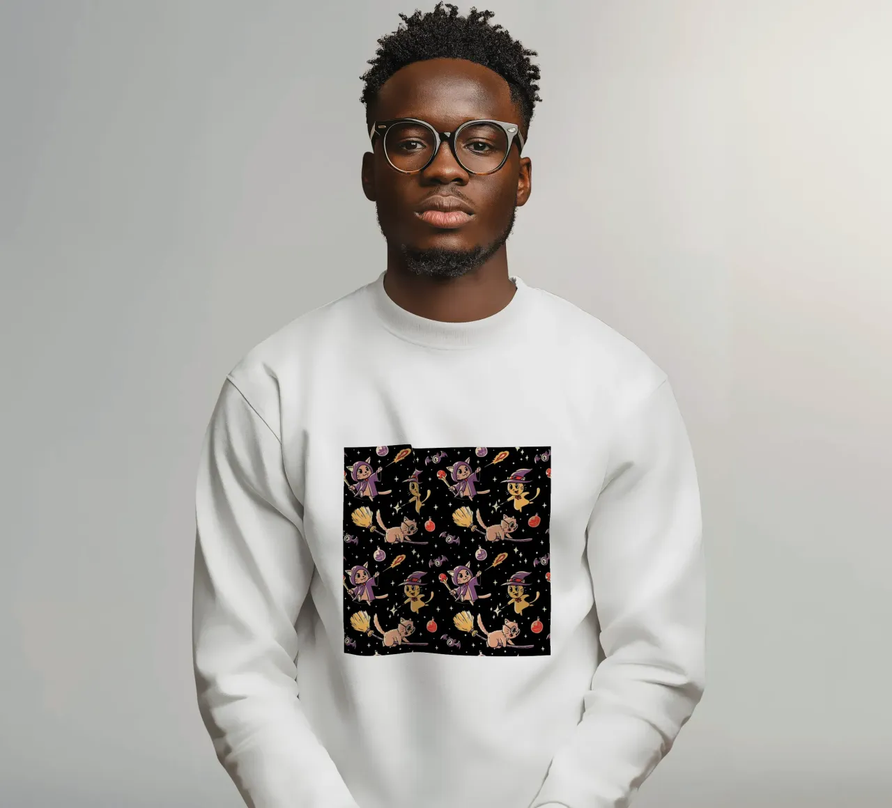 Pattern Magic Cats felpa da Tobe Fonseca