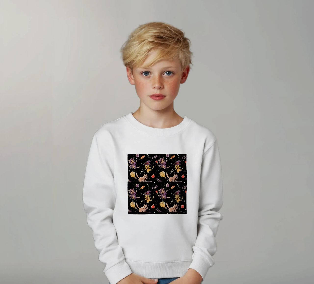 Pattern Magic Cats felpa bambino da Tobe Fonseca