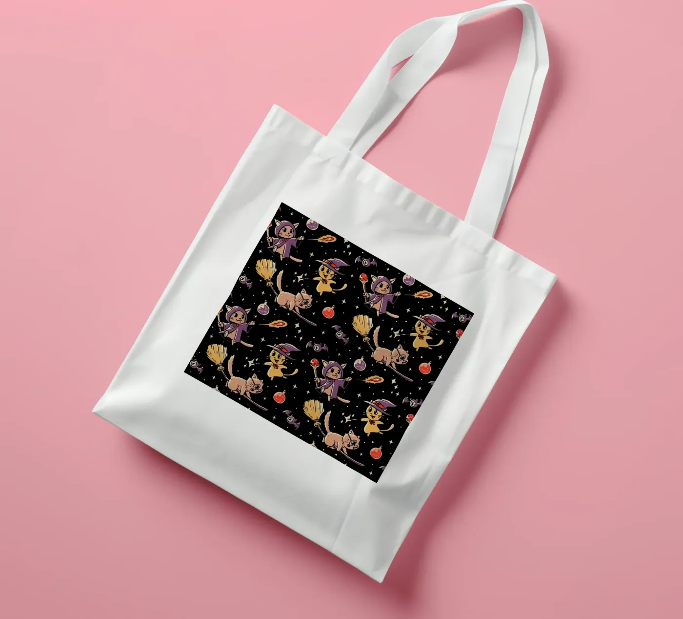 Pattern Magic Cats tote bag by Tobe Fonseca