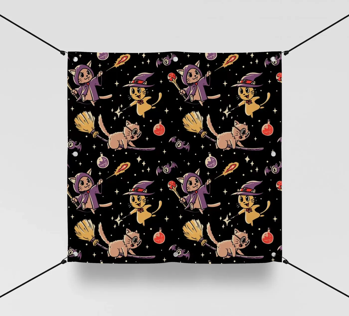 Pattern Magic Cats PVC Plane von Tobe Fonseca