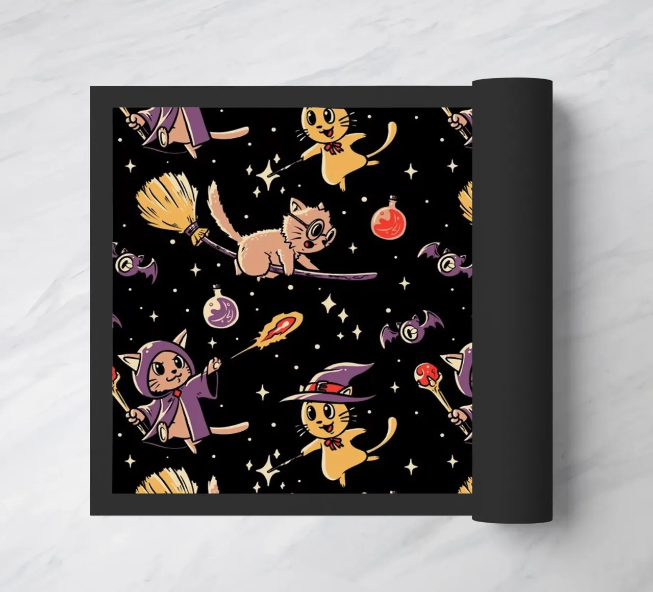 Pattern Magic Cats doormat by Tobe Fonseca