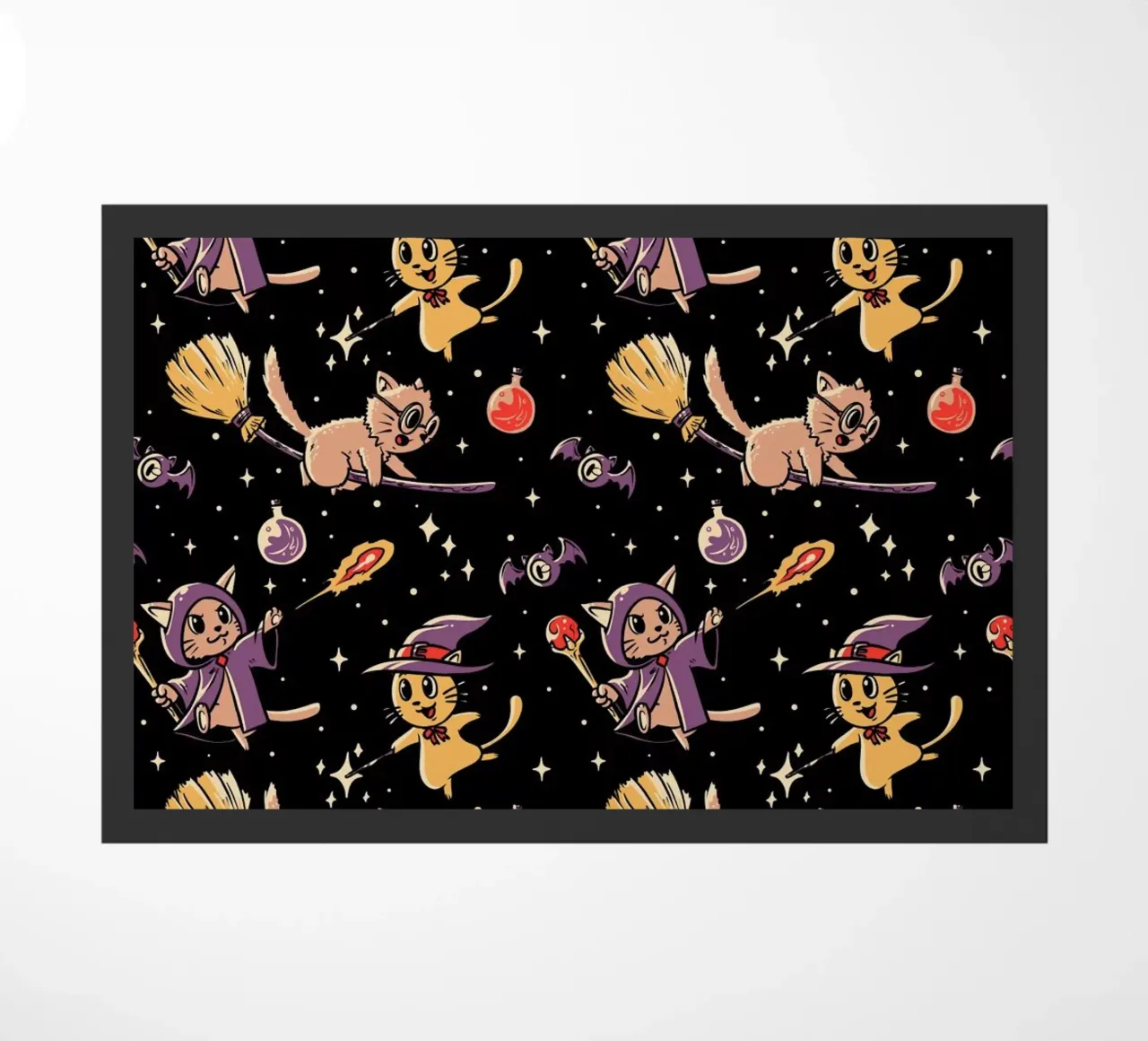 Pattern Magic Cats doormat by Tobe Fonseca