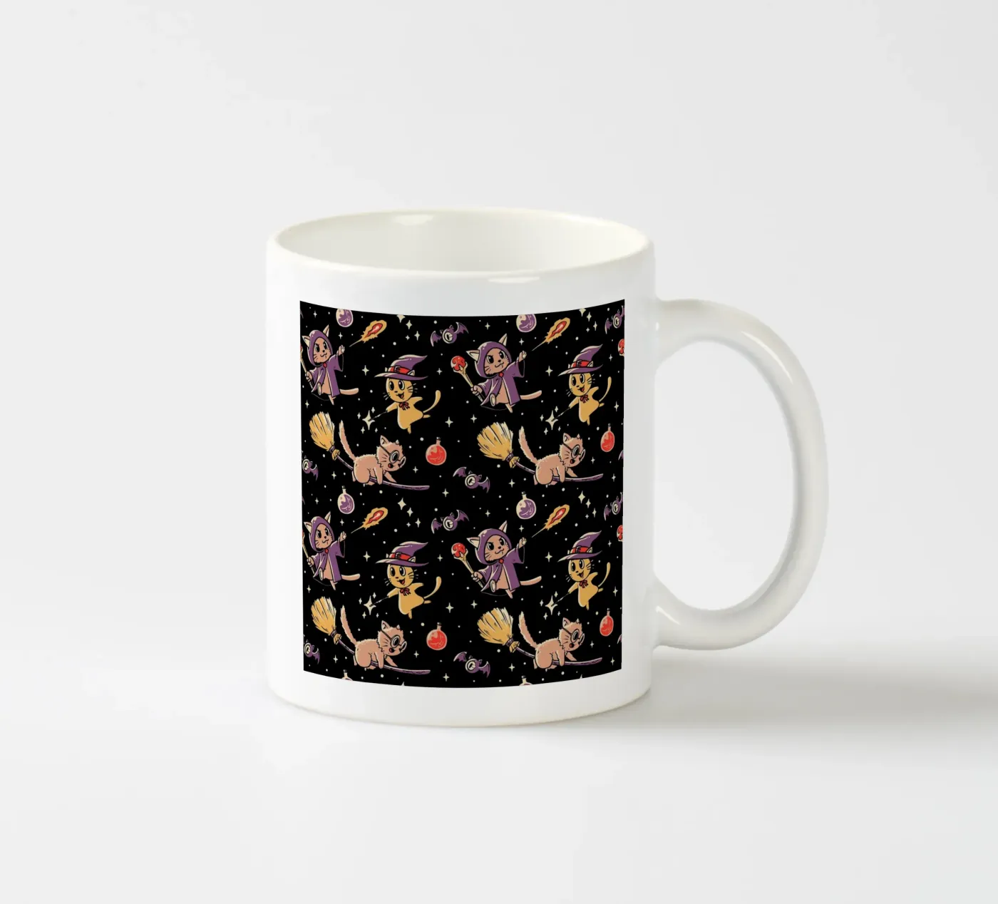 Pattern Magic Cats ceramic mug by Tobe Fonseca