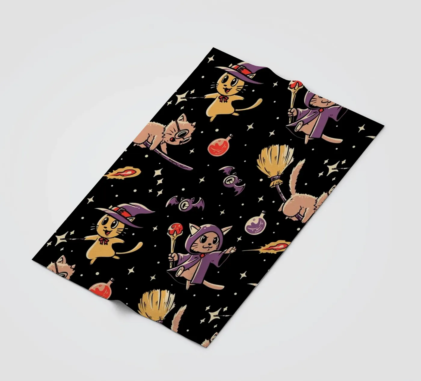 Pattern Magic Cats Fleecedecke von Tobe Fonseca