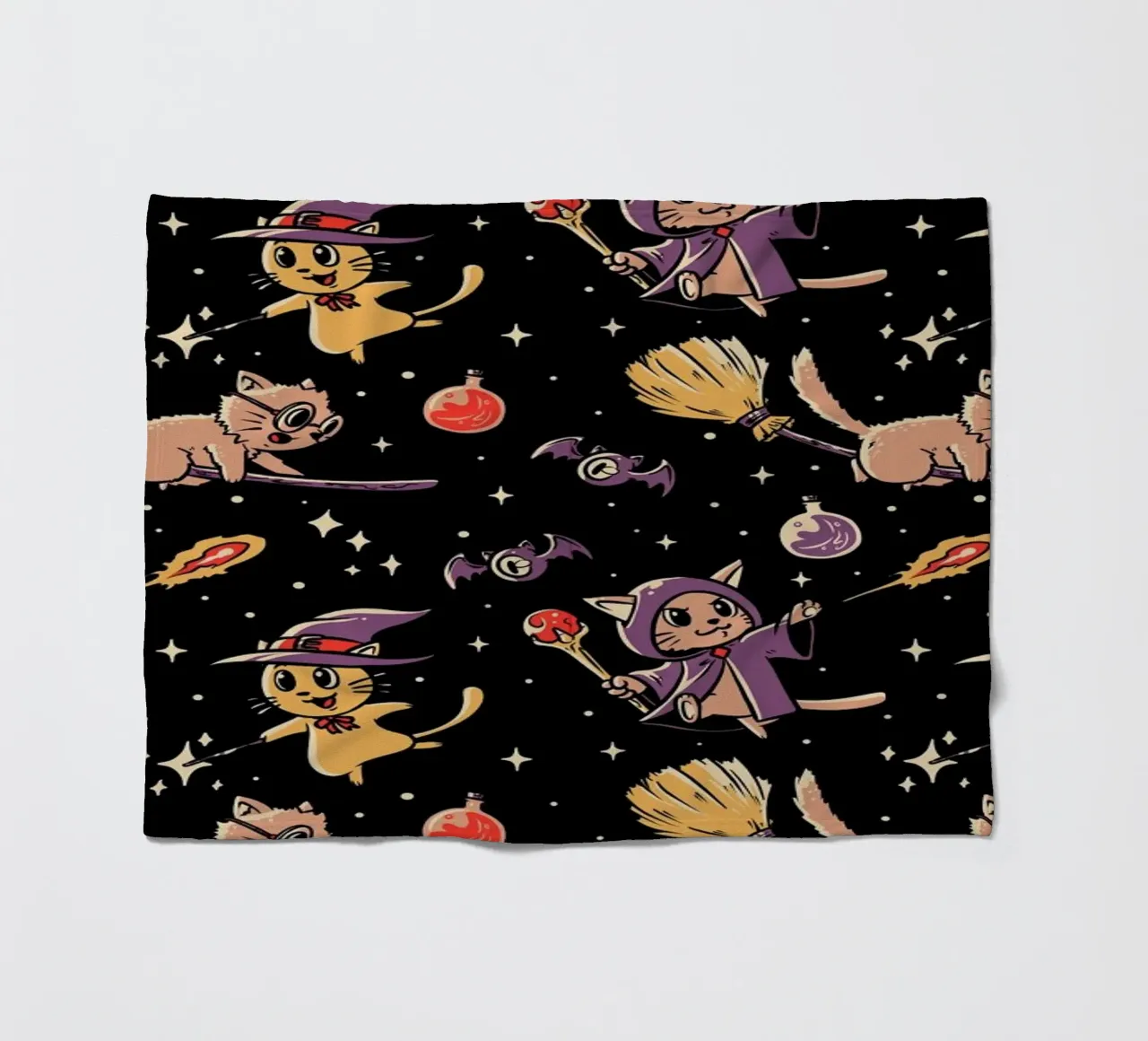 Pattern Magic Cats Fleecedecke von Tobe Fonseca