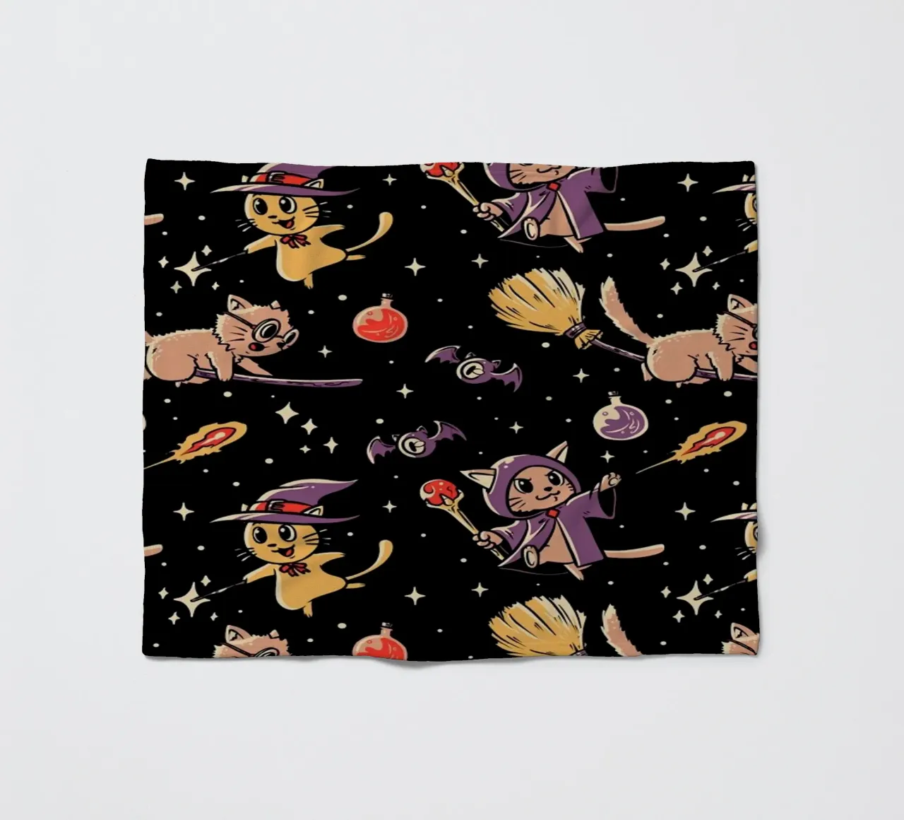 Pattern Magic Cats Fleecedecke von Tobe Fonseca