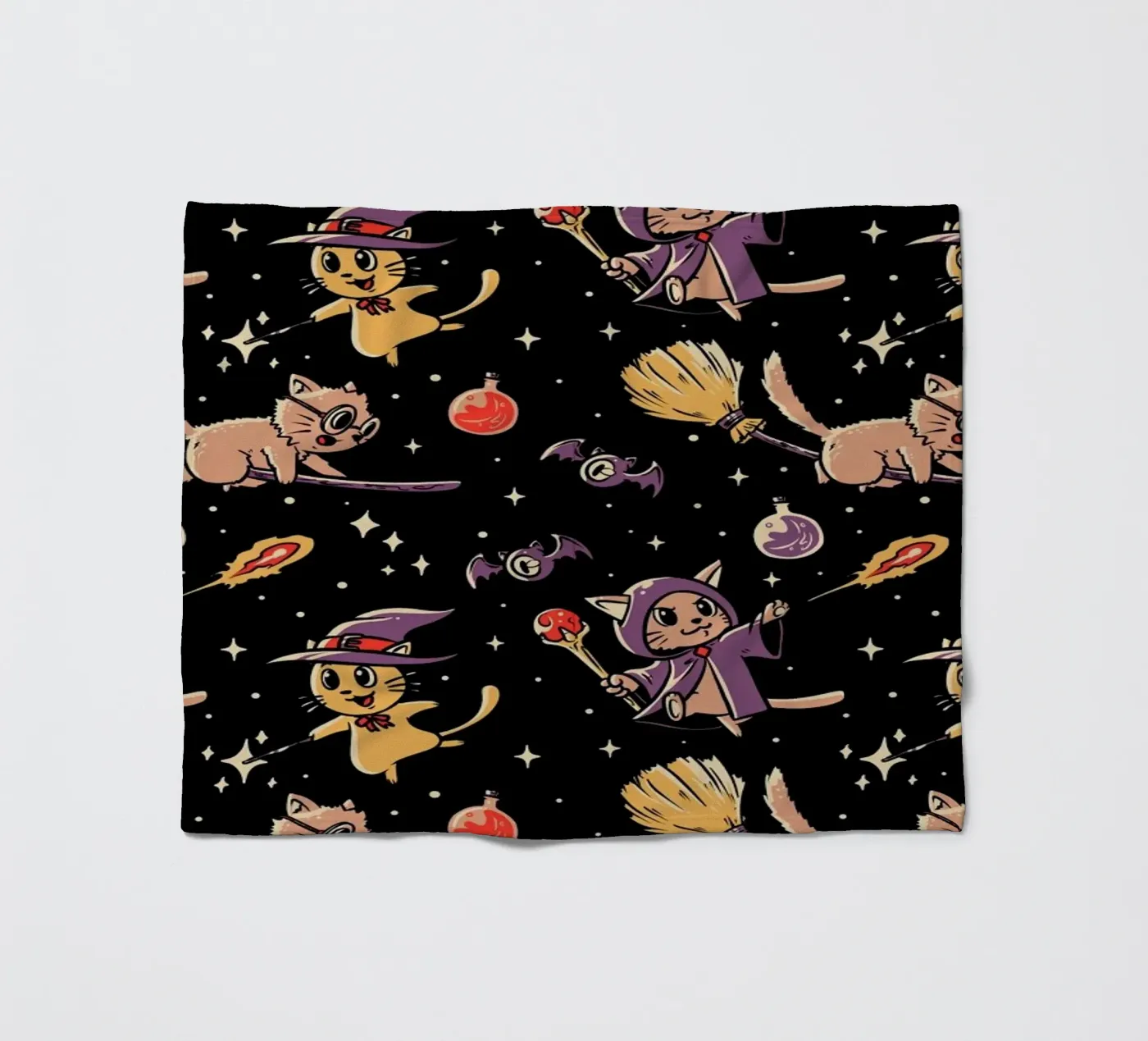 Pattern Magic Cats Fleecedecke von Tobe Fonseca
